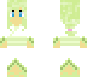 girl in green and white kimono