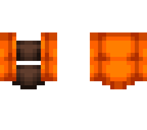 ob - brown top & shorts w/ orange coat