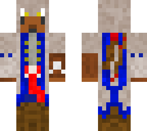 connor kenway w/ spirit wolf tatted face (edited red waist garment)