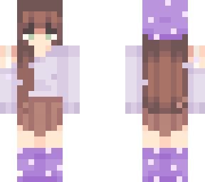 purple mushroom girl