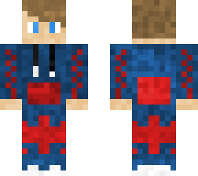red and blue boy