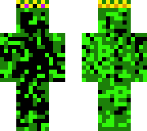 corrupted green ._. with crown