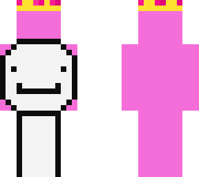 pink deam with crown