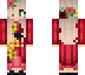 red dress