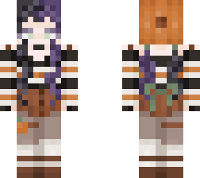 split-dye pumpkin girl