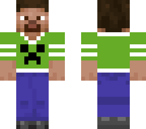 steve with creeper shirt
