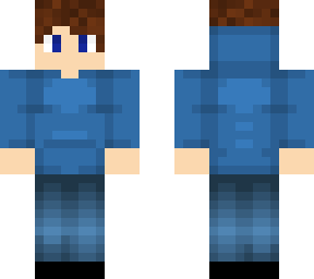 teenage boy, blue hoodie, brown hair