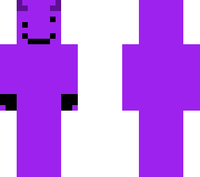 plain purple skin with fingerless gloves
