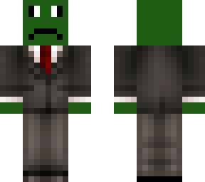 sad pickle in a suit