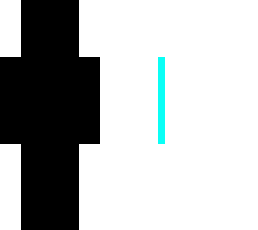 black white and cyan skin stupid skin