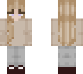 blonde girl in sweater