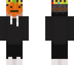 boy with a pumpkin mask