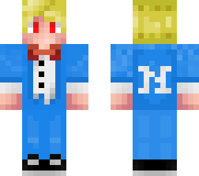 man with blue jacket