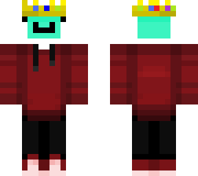 my skin in a red hoodie for the nether