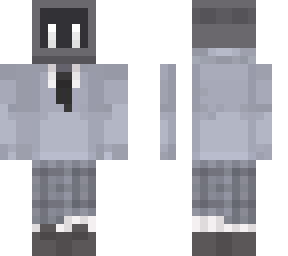 tv head in a suit