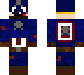 captain america  (helmet comes on and off)