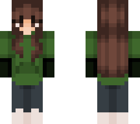 green ; girl