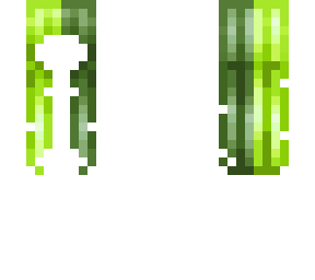green half and half hair base