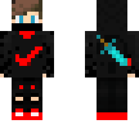 nike kid with sword on back