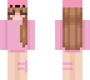 pink axolotl girl