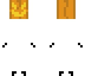 spoopy skeleton with pumpkin head