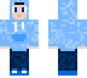 a casual skin(blue hoodie)