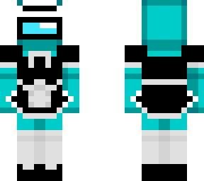 blue amongus maid