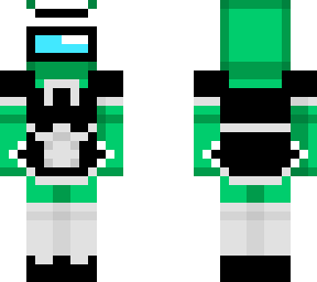 green amongus maid