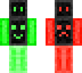 green red