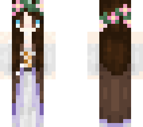 myskin pink flowers purple dress