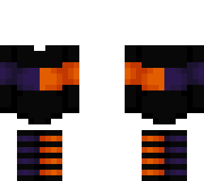 ob - black orange & purple stripe