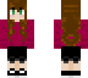 redgirl with casual clothes
