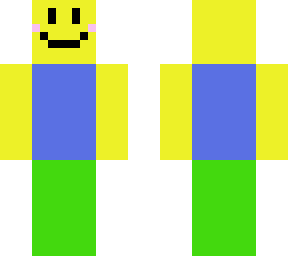 roblox noob skin, but in minecraft! :0 (recreation)