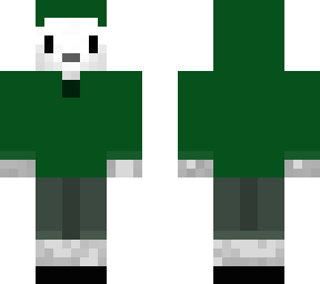 snow fox skin wearing a hoodie
