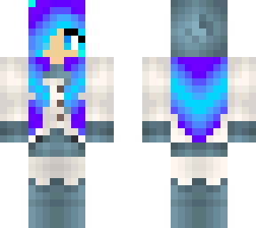 blue hair winter