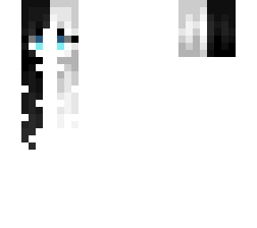 female hb - black & white split