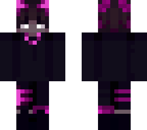 purple neon devil