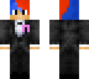 tuxed up fixed hair and added blue