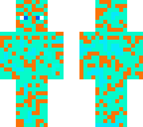 camo cyaan orange