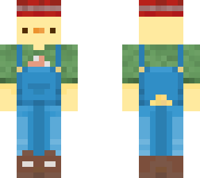 duck with overalls