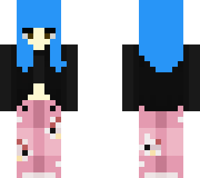 blue hair hello kitty