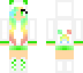pastel creeper girl (added green)