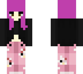 pink hair hello kitty