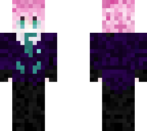 a pink hair tuxedo