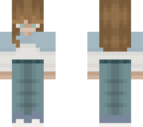 blue cropped top girl :33