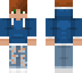 blue hoodie