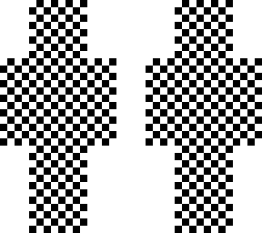 checkered illusion man