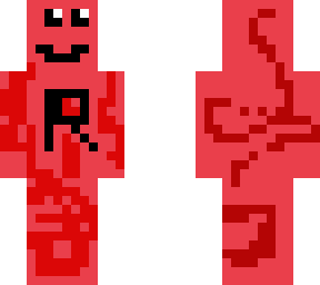 red stone man but maid by a kid