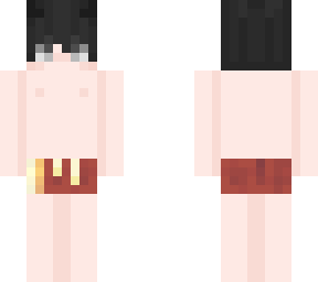 black hair boy with snorklies