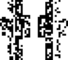 black white corrupted